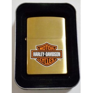 画像:  ★USA HARLEY-DAVIDSON ２０００年 ２月 SOLID BRASS ブラッシュブラス ZIPPO！未使用品