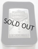 画像:  ★USA HARLEY-DAVIDSON★迫力のメタルエンブレム！２００５年２月 Satin Chrome Zippo！新品D