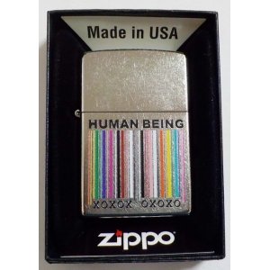 画像: ☆Human Being 色鮮やかな・・バーコード風 Street  Chrome Zippo！新品