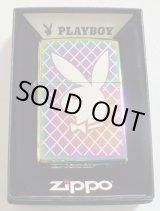 画像: ☆Playboy！人気の・・プレイボーイ Rabbit Head 虹色 Multi Color Zippo！新品B