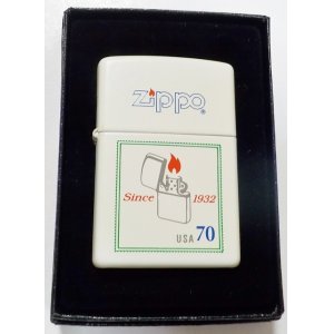 画像: ☆２０００年３月 USA ７０柄 全面ホワイト＆オールドデザイン ZIPPO！新品