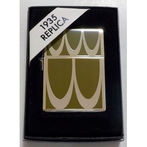 画像: ☆１９３５ アール・ヌーヴォー！グリーン ＆ シルバープレート ２００８年１月 ZIPPO！新品