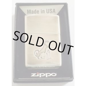 画像: 🐶 柴犬！可愛い・・おすわり 柴犬 ！シルバー銀加工いぶし仕上げ ２０２１年 ZIPPO！新品