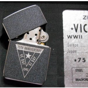 画像: ★ZIPPO社２０２０年 世界限定 第二次世界大戦終戦７５周年 ★スチール製ケース１９４１ブラッククラックル＆USED加工 ZIPPO！新品