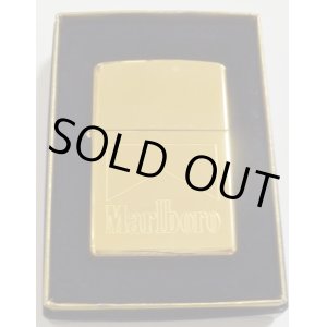 画像: ☆マールボロ！Marlboro USA １９９７年５月 真鍮ケース HP SOLID BRASS ZIPPO！展示品