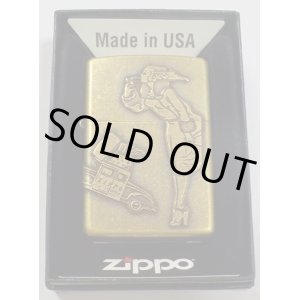 画像: ☆VINTAGE感あふれる・・Windy ＆ ZippoCar オールドメタル 真鍮古美 ZIPPO！新品