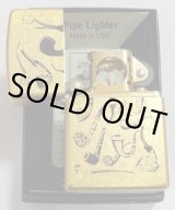 画像: ☆パイプ用 ジッポー！PIPE DESIGN ２００５年 インサイドもゴールド  GOLD DUST ZIPPO！新品