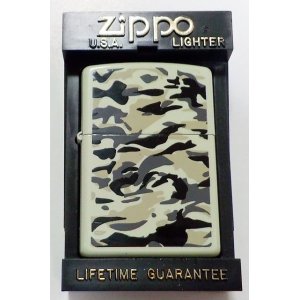 画像: ★ミリタリー系！カモフラージュ・カラー１９９７年４月 全面グレー系 ＺＩＰＰＯ！新品