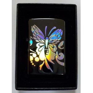 画像: ★豪華！バタフライ！蝶 N８ブラックチタン 色変化 ２００４年９月 ZIPPO！新品