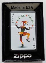 画像: ☆JOKER！ジョーカー ☆POKER☆CASINO☆ USA  BLACK  ZIPPO！新品