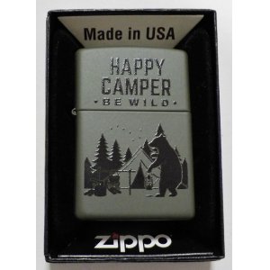 画像: ☆楽しい・・キャンプ！ハッピー・キャンパー☆ HAPPY CAMPER☆ USA  GREEN  ZIPPO！新品