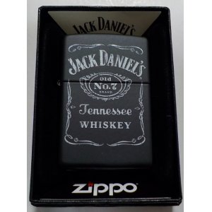 画像: ☆Jack Daniel's！人気のウィスキー ジャック・ダニエル！Old No.７ 渋いブラック Black Matte Zippo！新品