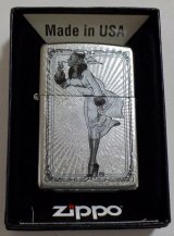 画像: ☆Windy！人気の・・ウィンディ Vintage Girl Frame！Street Chrome Zippo ! 新品