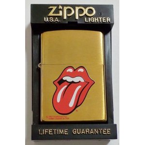 画像: ★ローリング・ストーンズ！ROLLING STONES １９９７年１０月 真鍮ソリッドブラス ZIPPO！新品