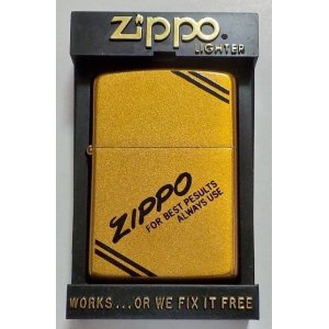 画像: ☆１９８９年８月 製 色鮮やかな・・全面ゴールドラメ調！お洒落な・・デザイン ZIPPO！新品