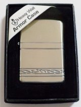 画像: ☆Armor Proto Type！お洒落な４面連続デザイン２００４年１月 シルバー銀加工鏡面 アーマー ZIPPO！未使用品B