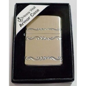 画像: ☆Armor Proto Type！お洒落な４面連続デザイン２００４年３月 シルバー銀加工鏡面 アーマー ZIPPO！未使用品