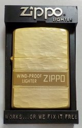 画像: ☆１９８９年９月 製 淡い・・全面ゴールド＆両面リューター調 お洒落な・・デザイン ZIPPO！新品