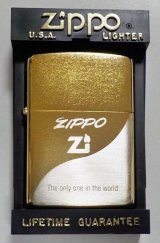 画像: ☆１９９０年３月 製 色鮮やかな・・シルバー＆ゴールド！お洒落な・・コンビデザイン ZIPPO！新品