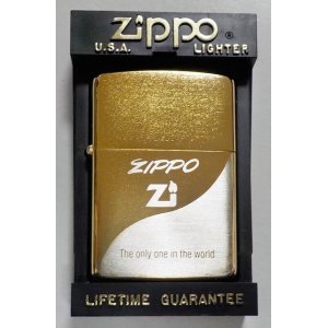 画像: ☆１９９０年３月 製 色鮮やかな・・シルバー＆ゴールド！お洒落な・・コンビデザイン ZIPPO！新品
