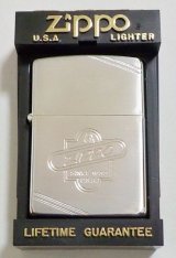 画像: ☆１９９１年５月 製 ダイアゴナルライン！全面シルバー銀加工！VINTAGEデザイン ZIPPO！新品