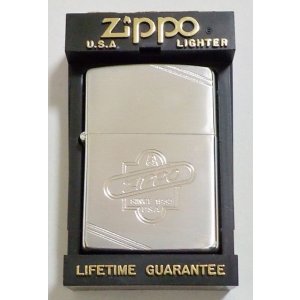 画像: ☆１９９１年５月 製 ダイアゴナルライン！全面シルバー銀加工！VINTAGEデザイン ZIPPO！新品