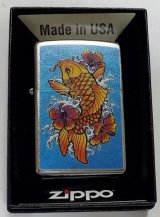 画像: ☆和柄！鯉とハイビスカス！Carp with Hibiscus ☆ ２０２３ USA  ZIPPO！新品