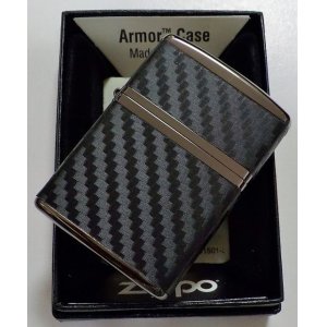 画像: ☆豪華！ARMOR CARBON SERIES！４面連続カーボン貼り ブラックカラー ZIPPO！新品