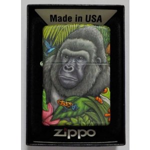 画像: ☆ゴリラ達！森の動物達！Mysteries of the Forest 世界限定 ５面連続フルカラー Zippo！新品A