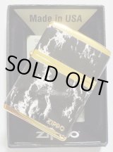 画像: ☆豪華！BLACK MARBLE！4面連続加工 ZIPPO LOGO！高級感あふれる・・GOLD ZIPPO！新品