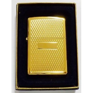 画像: ☆お洒落な・・デザイン！輝く・・ゴールド・プレート ２００１年１０月 USA ZIPPO！新品