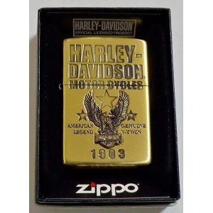 画像: ☆HARLEY-DAVIDSON！１９０３ イーグルメタル 真鍮いぶし ２０２２年 JAPAN MODEL ZIPPO！新品