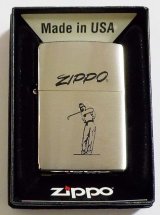 画像: ☆ZIPPO ART クラシック  ４ ★人気を博した・・スポーツシリーズ GOLF ゴルファー ZIPPO！新品