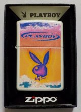 画像: ☆PLAYBOY！人気の・・プレイボーイ ラビッドへッド  色鮮やか  White Matte Zippo！新品A