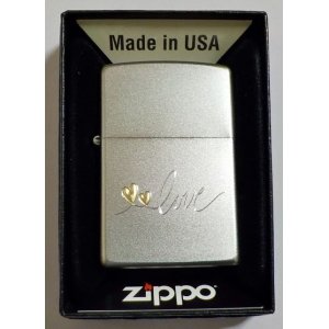 画像: 💗ハート ＆ ラブ デザイン！オート２トーンプロセス ２０２３年８月 Satin Chrome Zippo！新品