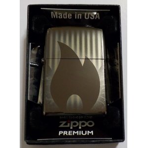 画像: ☆豪華！３６０度 ４面デザイン！ZIPPO炎のアイコン HP Black Zippo PREMIUM！新品