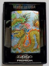 画像: ☆豪華！龍 ドラゴン！５４０度 ５面連続デザイン！メタリックトーン Zippo PREMIUM！新品