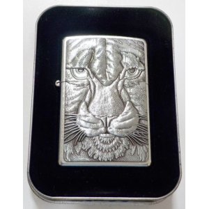 画像: ☆迫力の・・虎顔！TIGER FACE ２００４年４月 USA エンブレム ZIPPO！新品