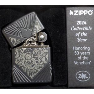 画像: ☆☆☆伝統の・・ベネチアン柄★誕生５０周年記念 Collectible Of The Year ２０２４！４面彫刻 限定 ARMOR BLACK ZIPPO！新品