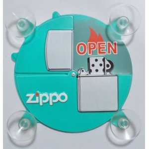 画像: ☆Zippo社　OPEN / CLOSED　SHOPドアガラス用サイン！非売品　新品未開封品。