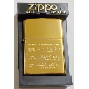 画像: ☆２０００年１月 ZIPPO社歴代社長サイン！真鍮 High Polish Brass Zippo！新品