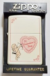 画像: ♡バレンタインDAY！可愛い・・エンジェル！全面ホワイト １９９７年１０月 ZIPPO！未使用品