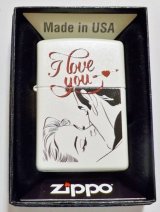 画像: ☆復刻オールドデザイン！ I Love You ♡ USA 加工 ホワイトマット ZIPPO！新品