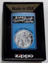 画像: ☆復刻オールドデザイン！TRY THE FAN TEST！USA加工 紺色ネービー ZIPPO！新品