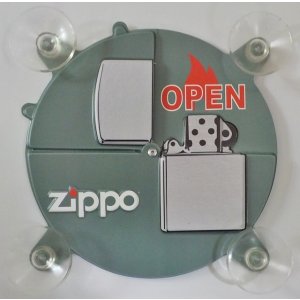 画像: ☆Zippo社　OPEN / CLOSED　SHOPドアガラス用サイン！非売品　新品未開封品。