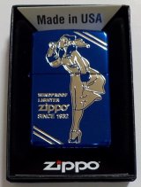 画像: ☆ウィンディ！WINDY CLASSIC  DESIGN 全面ブルー鏡面 ２０２４年 ZIPPO！新品