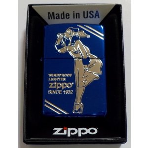 画像: ☆ウィンディ！WINDY CLASSIC  DESIGN 全面ブルー鏡面 ２０２４年 ZIPPO！新品