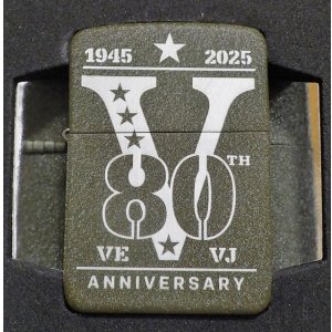 画像: ★ZIPPO社２０２５年 世界限定 第二次世界大戦終戦８０周年 ★スチール製ケース１９４１グリーンクラックル ZIPPO！新品