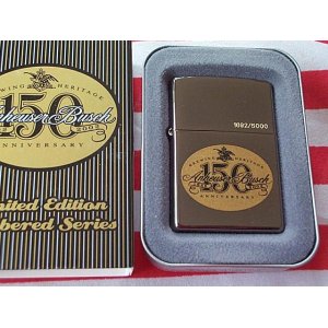 画像: ☆Budeiser Beer！バドワイザーの会社 創業１５０周年限定 ２００２年 ZIPPO！新品