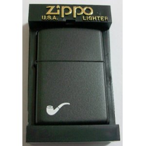 画像: ★パイプ用 ジッポー！PIPE DESIGN ２００２年製 全面ブラックマット  ZIPPO！新品